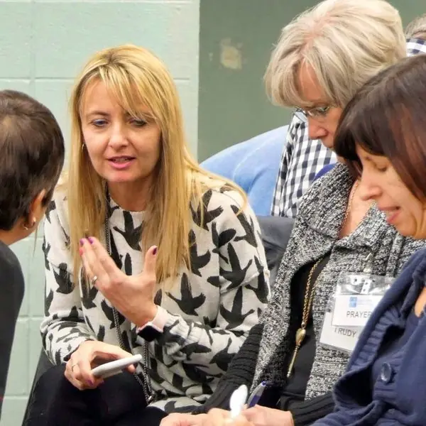 Student in conversation at Calgary Bible Training Centres